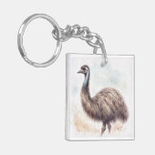 Emuウォーターカラーアート キーホルダー (正面左)