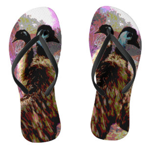 Emuクールシップ絵を描油、ビーチサンダル ビーチサンダル