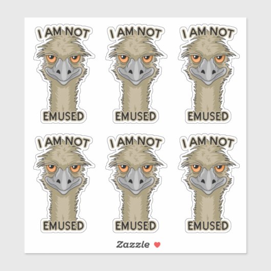 Emuセットコンターおもしろいカットを使用しない シール (シート)