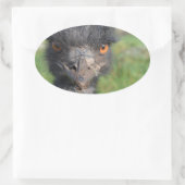 Emuバードシール 楕円形シール (バッグ)