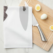 Emuバードマンガイラストレーション キッチンタオル (四つ折り)