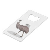 Emuバードマンガイラストレーション クレジットカード栓抜き (裏面アングル)