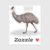 Emuバードマンガイラストレーション シール (シート)