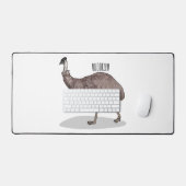 Emuバードマンガイラストレーション デスクマット (キーボード&マウス)