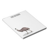 Emuバードマンガイラストレーション ノートパッド (アングル)