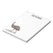 Emuバードマンガイラストレーション ノートパッド (回転)