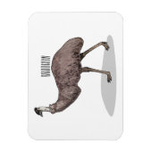 Emuバードマンガイラストレーション マグネット (縦)