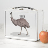 Emuバードマンガイラストレーション メタルランチボックス (インサイチュ)