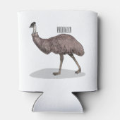 Emuバードマンガイラストレーション 缶クーラー (裏面)