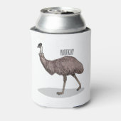 Emuバードマンガイラストレーション 缶クーラー (缶裏面)