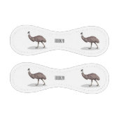 Emuバードマンガイラストレーション 野球ボール (パネル)