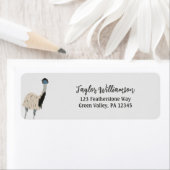 Emuバードラバーズ差出人住所 ラベル (インサイチュ)