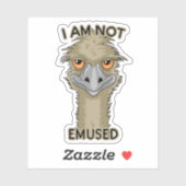 Emu等高線カットおもしろいを使用しない シール (シート)