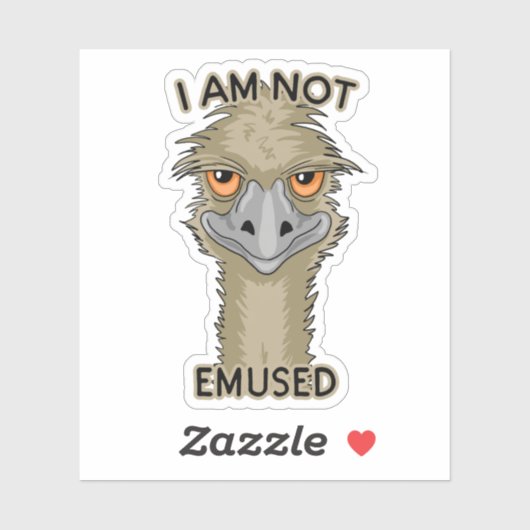 Emu等高線カットおもしろいを使用しない シール (シート)