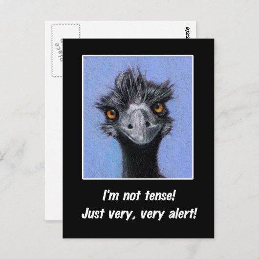 EMU:おもしろい時制ボス等のことわざ ポストカード (正面/裏面)