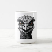 Emu bird head コーヒーマグカップ (中央)