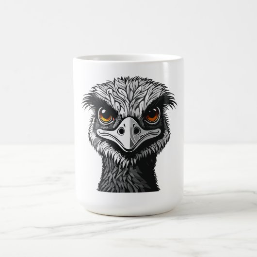 Emu bird head コーヒーマグカップ (中央)