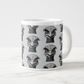 Emu bird head ジャンボコーヒーマグカップ (正面右)