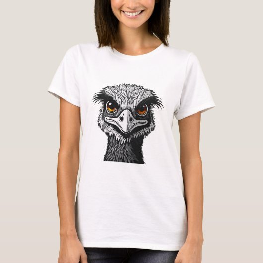 Emu bird head tシャツ (正面)