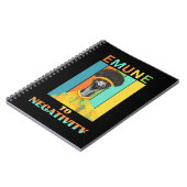 Emu Bird Pun -おもしろいネガティブな要素へのEmune ノートブック (左側)