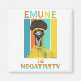 Emu Bird Pun -おもしろいネガティブな要素へのEmune マグネット