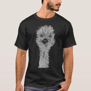 Emu Birds おもしろい Umous Ostrich Emo Animal Black Tシャツ