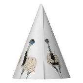 Emus Bird lovers パーソナライズされたパーティー パーティーハット (裏面)