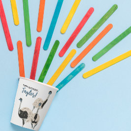 Emus Bird lovers パーソナライズされたパーティー 紙コップ