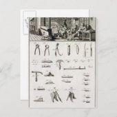 「Enからの靴および靴製造業者および用具、 ポストカード (正面/裏面)