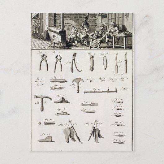 「Enからの靴および靴製造業者および用具、 ポストカード (正面)