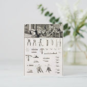 「Enからの靴および靴製造業者および用具、 ポストカード (スタンド正面)