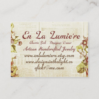 EnのLaのLumiereの名刺2012年9月 名刺