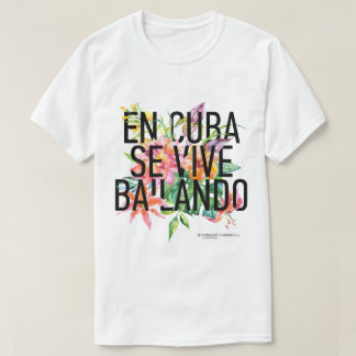 EnキューバSe Vive Bailando MenのTシャツ Tシャツ