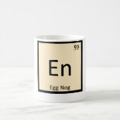 En -エッグノッグ化学周期表の記号 コーヒーマグカップ (中央)