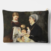 En Ammes Besøg - Bertha Wegmann Fine Art  アクセサリーポーチ (裏面)