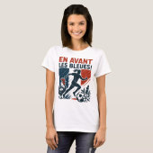 En Avant Les Bleues – French Women’s Soccer team Tシャツ (正面フル)