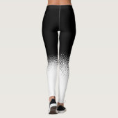 en blanco y negro con lunares レギンス (裏面)