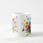 En bukett vilda blommor コーヒーマグカップ (中央)