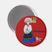 En Champagne, France マグネット (正面/裏面)
