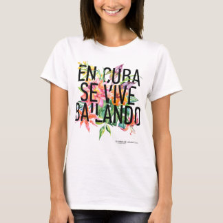 En CUBA Se Vive Bailando Women's Crop Top Tシャツ