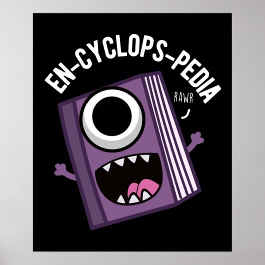 En-cyclops-pedia Encyclopedia Pun Dark BG ポスター (正面)