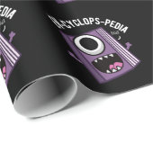 En-cyclops-pedia Encyclopedia Pun Dark BG ラッピングペーパー (ロールコーナー)