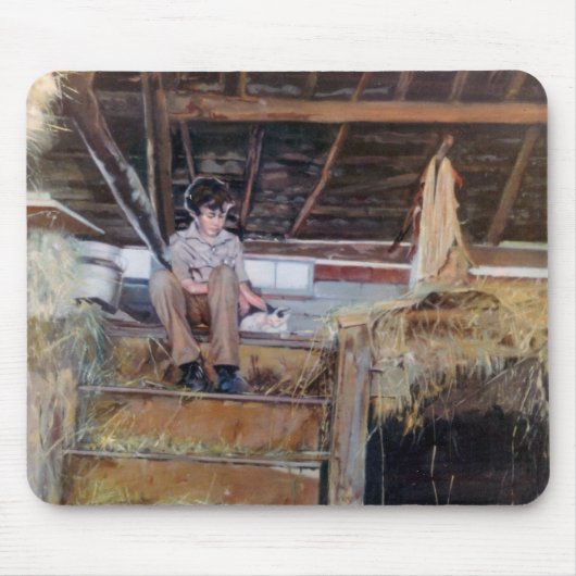 En el pajar/No palleiro/納屋 マウスパッド (正面)