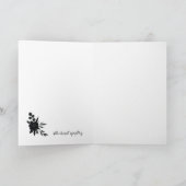 EN | Elegant Sympathy Card - Black Rose カード (内部)