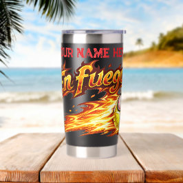 「En fuego」燃えるテニスボール 保温保冷タンブラー