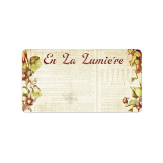 En La Lumiere 1.25 x 2.375出荷9月2012 ラベル