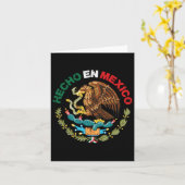 En Mexico Eagle Mexican Independence Day男性女性 カード (黄色い花)