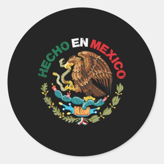 En Mexico Eagle Mexican Independence Day男性女性 ラウンドシール (正面)