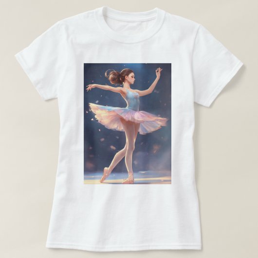 En Pointe Apparel：バレエでスタイルを高める –  Tシャツ (デザイン正面)
