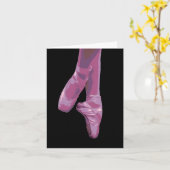 En Pointe Pink – ノートカード (黄色い花)